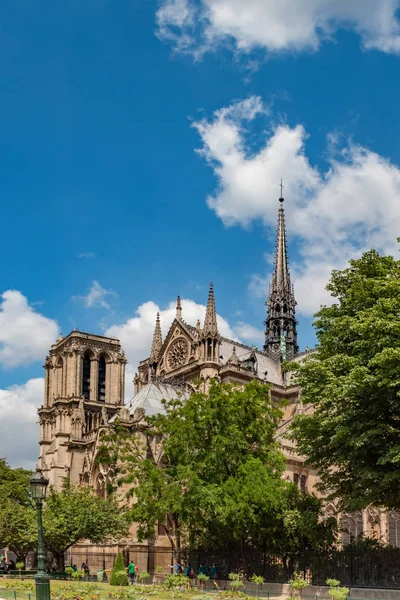 Notre Dame de Paris Cathedral, most beautiful Cathedral in Paris France — Stock Photo, Image