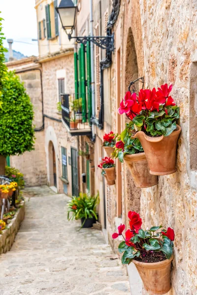 Valldemossa antiguo pueblo mediterráneo, punto de referencia de Mallorca, España — Foto de Stock