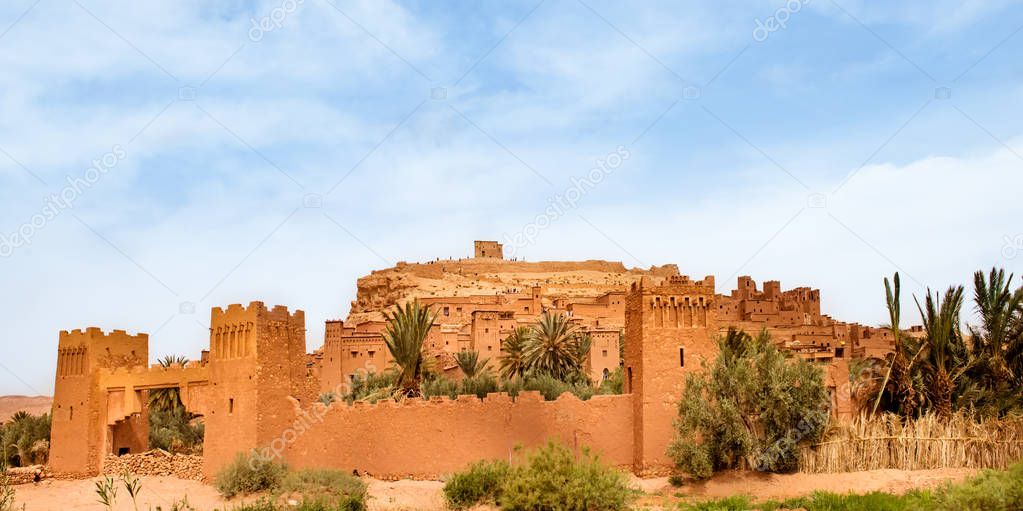 Unesco heritage Ait Ben Haddou kasbah in Morocco