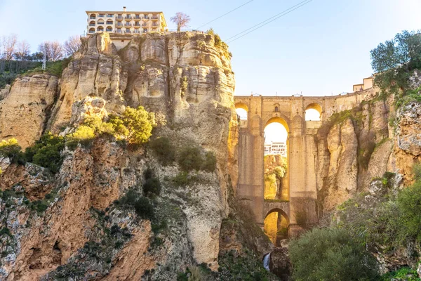Puente Nuevo Bridge och staden Ronda, Spanien — Stockfoto