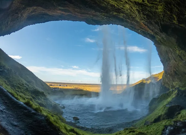 Seljalandfoss vattenfall, Island — Stockfoto