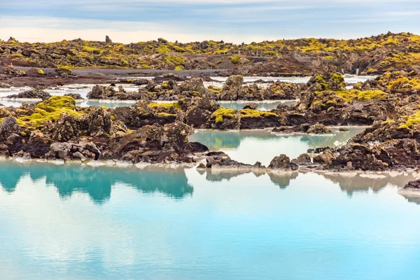 Basen termalny Blue Lagoon w pobliżu Reykjaviku, Islandia — Zdjęcie stockowe