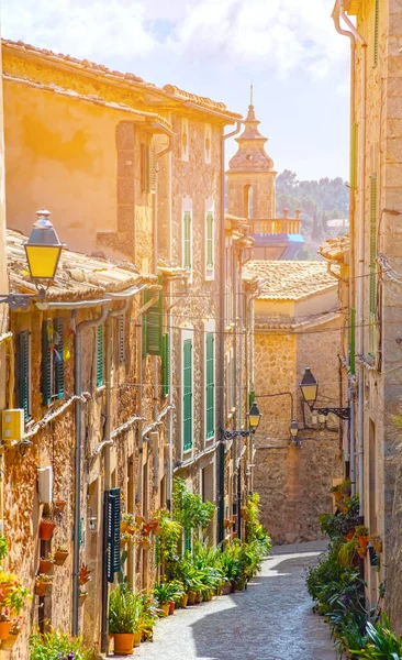 Valldemossa, famoso vecchio villaggio mediterraneo di Maiorca isola di Maiorca, Spagna — Foto Stock