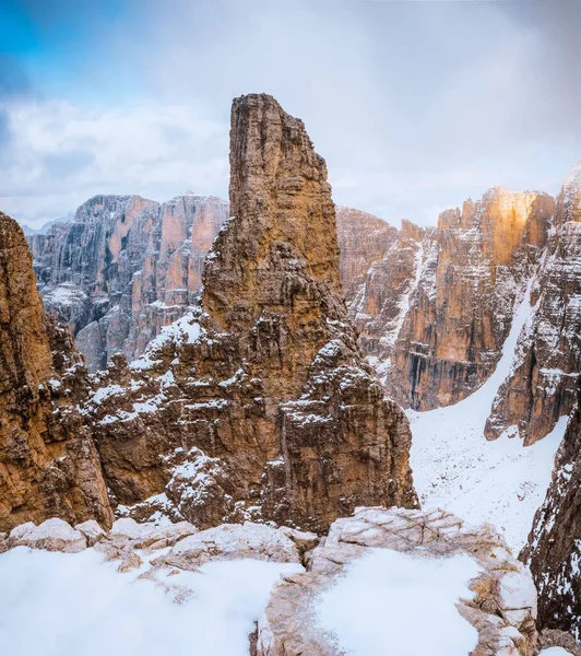 Βουνά Sella Ronda Dolomites Ιταλία — Φωτογραφία Αρχείου