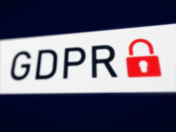 Proteção Dados Pessoais Gdpr Technology Background — Fotografia de Stock