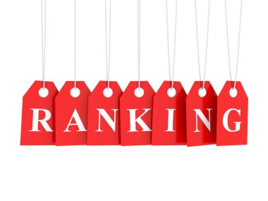 Kırmızı asılı görgü kredi kelime metni