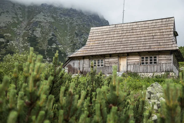 Wooden house in the mountains. Housing for family is far from civilization. House in Tatra Mountains, Poland