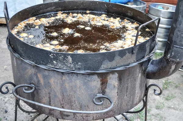 Fried mushrooms on butter. Mushroom dish