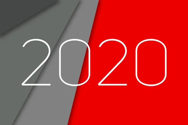 Text 2020, design minimalist elegant și modern pentru coperți, cărți, cărți poștale. Fundal creativ original pentru designer pe calendar, poster ca o felicitare . — Fotografie, imagine de stoc