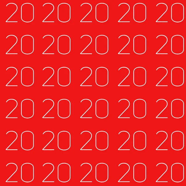 Tekst 2020, minimalistisch stijlvol en modern ontwerp voor covers, kaarten, ansichtkaarten. Originele creatieve achtergrond voor de ontwerper op de kalender, poster als een felicatie. — Stockfoto