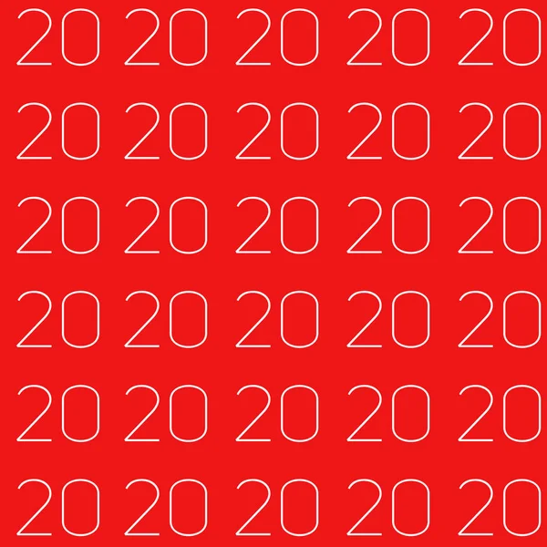 Texto 2020, design elegante e moderno minimalista para capas, cartões, cartões postais. Fundo criativo original do desenhista no calendário, cartaz como uma congratulação . — Fotografia de Stock