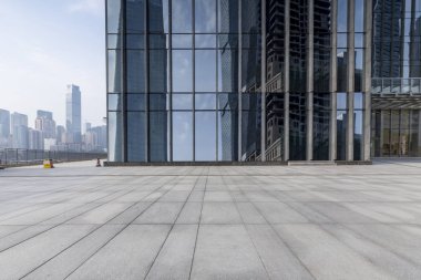 modern bina ve güzel park, Çin.