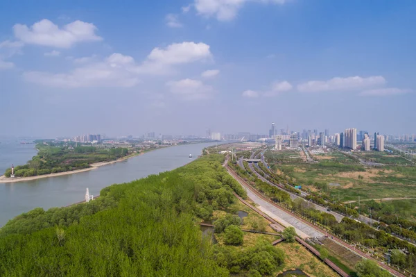 Stadt Nanjing Provinz Jiangsu Städtische Baulandschaft — Stockfoto