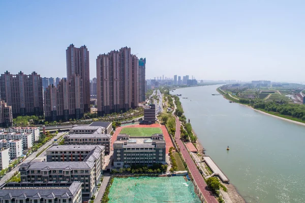 Nanjing City Província Jiangsu Paisagem Construção Urbana — Fotografia de Stock