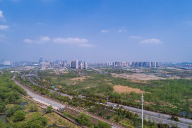 Nanjing Şehri, Jiangsu Eyaleti, şehir inşaat arazisi.