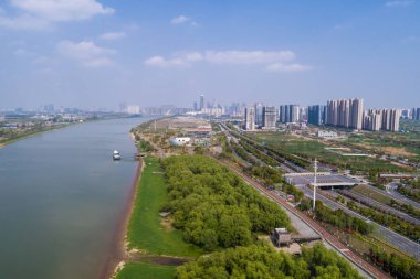 Nanjing Şehri, Jiangsu Eyaleti, şehir inşaat arazisi.
