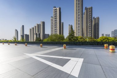 Modern iş ofis binası ile boş yere 