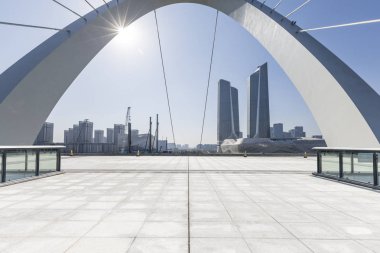 Modern iş ofis binası ile boş yere 