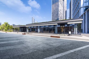 Modern iş ofis binası ile boş yere 