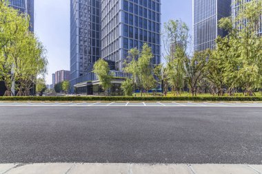 Modern iş ofis binası ile boş yere 