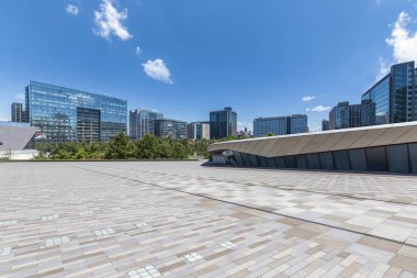 Modern iş ofis binası ile boş yere