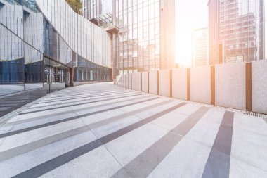 modern bina ve güzel park, Çin.