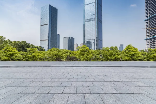 Leere Etage Mit Modernem Bürogebäude — Stockfoto