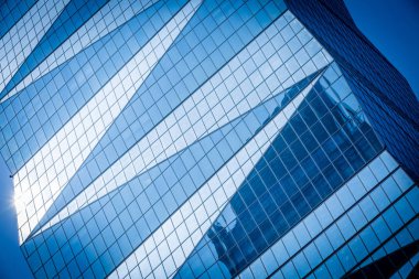 mavi cam ofis binası