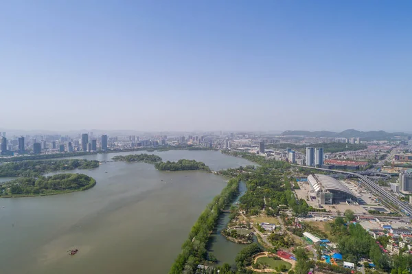 Ciudad Nanjing Provincia Jiangsu Paisaje Urbano Construcción — Foto de Stock