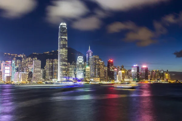 Panoramiczny Widok Port Wiktorii Hongkong Chiny — Zdjęcie stockowe