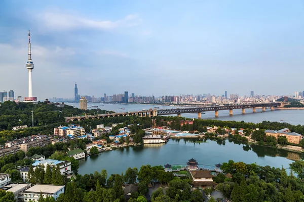 Vista Aérea Wuhan Citychina —  Fotos de Stock