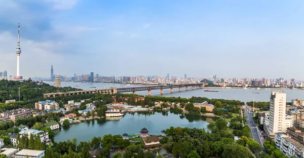 Vista Aérea Wuhan Citychina —  Fotos de Stock