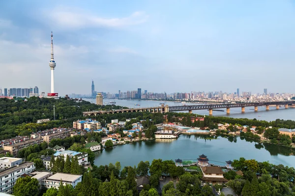 Aerial View Wuhan Citychina — Stock Photo, Image