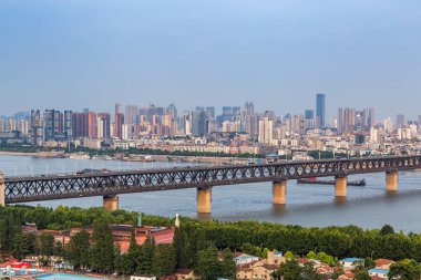 wuhan citychina havadan görünümü