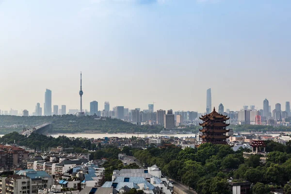 Vista Aérea Cidade Wuhan China — Fotografia de Stock
