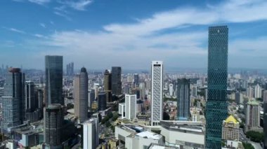 Bina ve şehir nanjing, Çin'in havadan görünümü