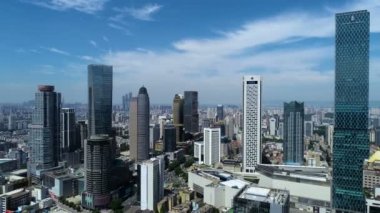 Bina ve şehir nanjing, Çin'in havadan görünümü