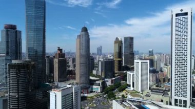 Bina ve şehir nanjing, Çin'in havadan görünümü