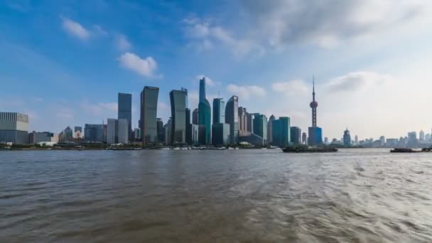 Idő Telik Shanghai Pudong Látogatóink Kína — Stock videók