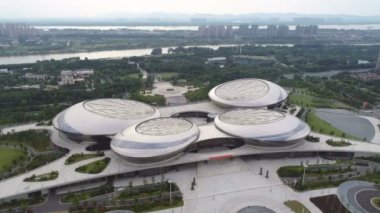 Bina ve şehir nanjing, Çin'in havadan görünümü