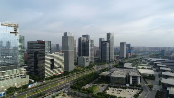 Vista Aérea Del Edificio Ciudad Nanjing China — Vídeo de stock