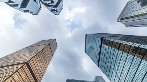 香港での高層ビルのタイムラプス — ストック動画