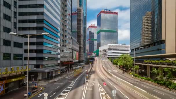 Tempo Limite Arranha Céu Cidade Hong Kong — Vídeo de Stock