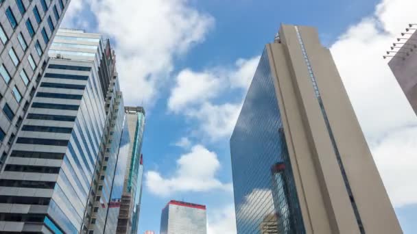 Tempo Limite Arranha Céu Cidade Hong Kong — Vídeo de Stock