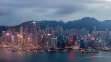 Hong Kong şehrinin zamanı.