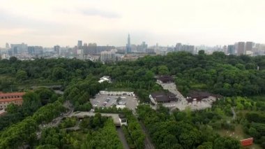 Zaman atlamalı hava görünümünün wuhan City, Çin