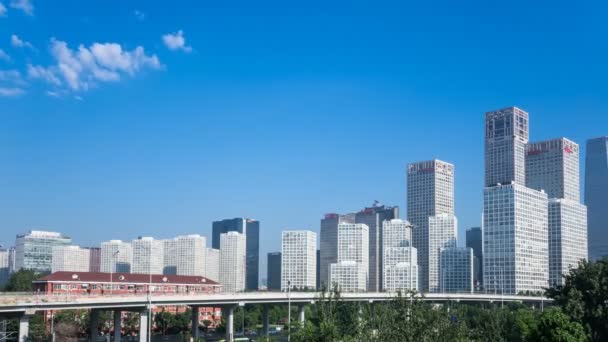 Time Lapse Jianwai Soho Beijing Cbd Skyline China — Vídeo de Stock