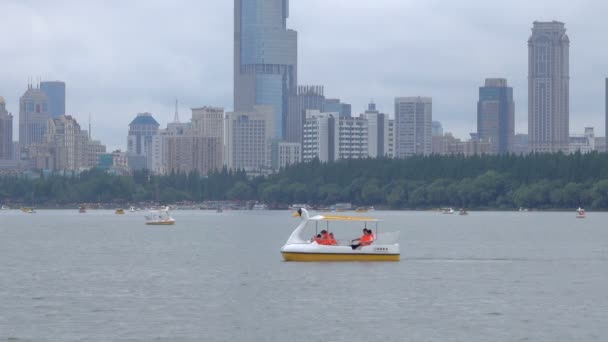 Nanjing China Julio 2017 Nanjing Hito Xuanwu Lakemany Personas — Vídeos de Stock