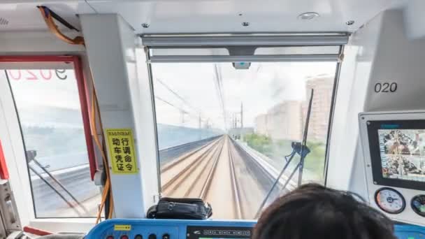 Interruzione Temporale Dei Passeggeri Che Entrano Escono Treno Della Metropolitana — Video Stock