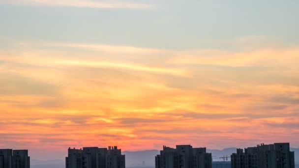 Tidsförlopp Moln Över Blå Himmel — Stockvideo